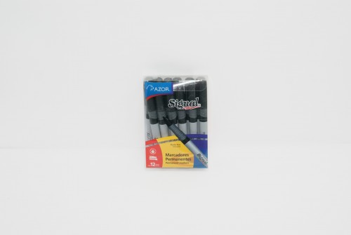Marcador perm neg punta fina 