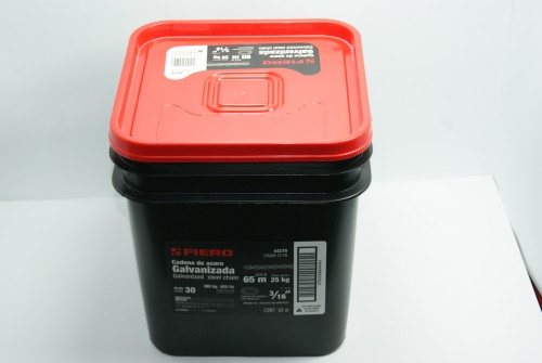 Cadena de acero galvanizada 3 16