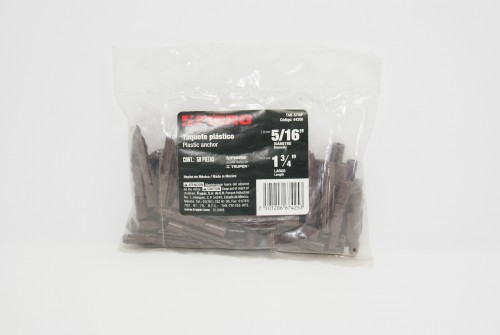 Taquete de plástico 5/16