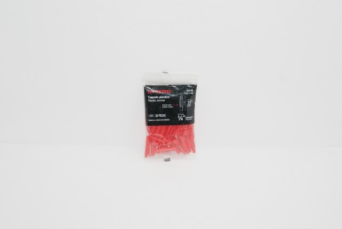 Taquetes plastico 1/4 .