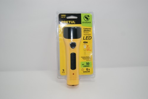 Linterna recargable de led, 10 
